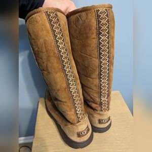 UGG Ultimate Tall Braid - Size 8 - Chestnut